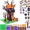 Party Favors for Kids, Halloween Art and Craft DIY Kits, 3D Halloween Tree House and Pumpkin Haunted House, School Activities Game Party Decoration